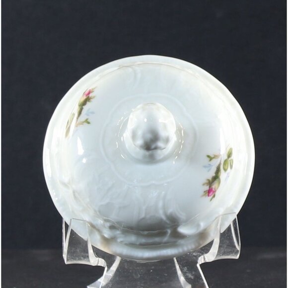 Sugar Bowl & Lid Ivory Rose Sanssouci ROSENTHAL Classic Made in Germany 1950s - Picture 10 of 12